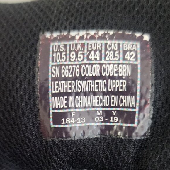 Skechers Selmen Revano Trainers 66276 Brown Leather Men's Size 10.5 - Picture 12 of 12